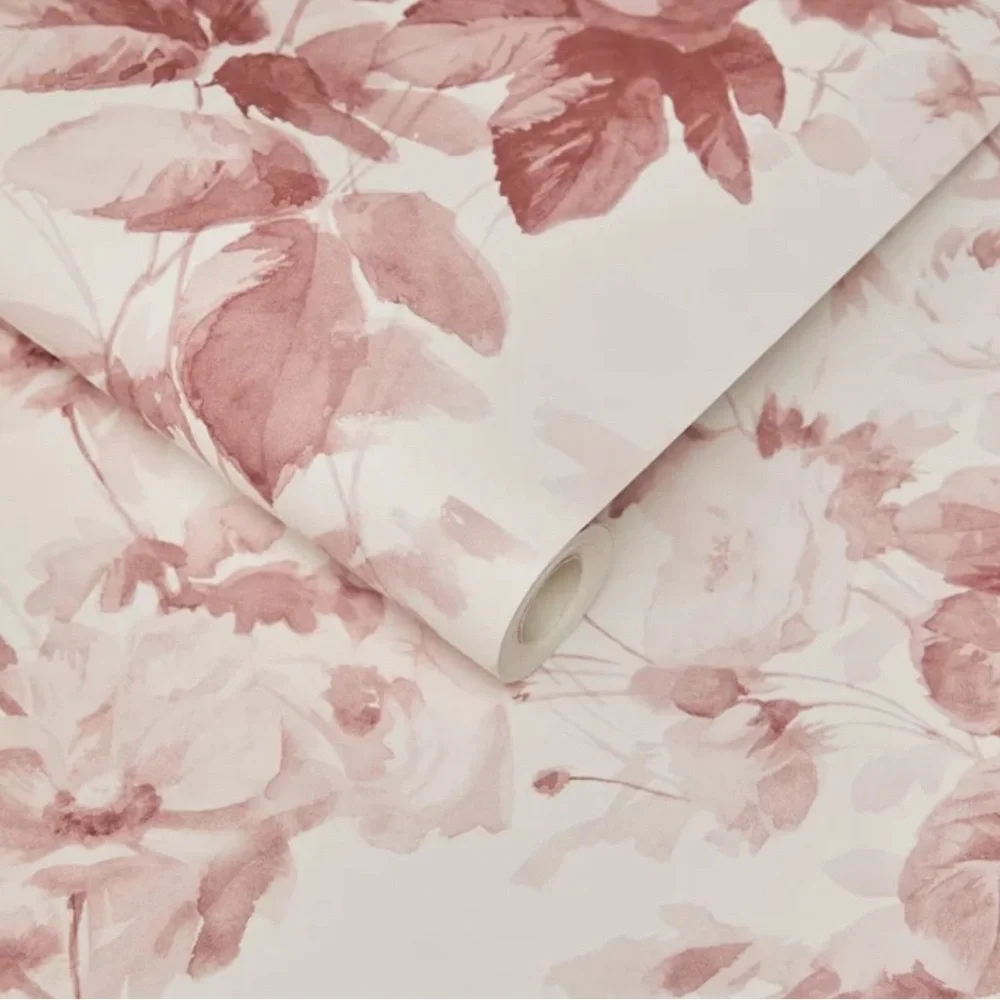 1 Roll House of Hackney - London Rose Wallpaper in blush pink Anthropologie